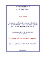 Hoàn thiện công tác cho vay tiêu dùng tại ngân hàng thương mại cổ phần sài gòn thương tín – chi nhánh quảng trị