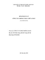 Hồ Sơ Quản Lý An Toàn Phòng Cháy Chữa Cháy