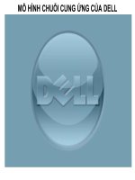 MÔ HÌNH CHUỖI CUNG ỨNG của DELL