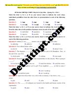 28  đề thi thử THPTQG THPT chuyên lê quý đôn – quảng trị   lần 1 