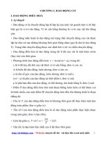 Hệ thống công thức vật lý 12  chương 1 dao động cơ  