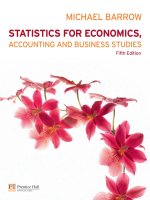 Statistics for economics, accounting and business studies (5th edition) by barrow 