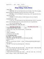 Tuần 4 giáo án lớp 3 soạn theo định hướng phát triển năng lực học sinh