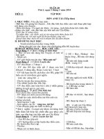 GIÁO ÁN LỚP 4 CHUẨN TUẦN 20