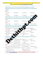 BỘ đề THI THPT QUỐC GIA CHUẨN cấu TRÚC bộ GIÁO dục môn tiếng anh file word có lời giải chi tiết   cô mai phương đề  (4) 