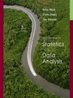 Introduction to statistics and data analysis 3e by peck  devore 