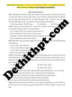 BỘ đề THI THPT QUỐC GIA CHUẨN cấu TRÚC bộ GIÁO sinh học   thầy thịnh nam  file word có lời giải chi tiết đề số  (28) 