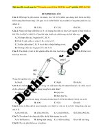 Đề 1   hóa thầy trần hoàng phi   lize 