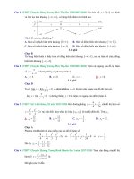 Trắc nghiệm hàm số có lời giải chi tiết trong các đề thi thử toán 2018 