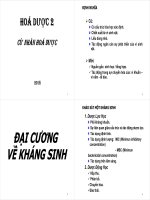 BÀI GIẢNG hóa dược 2018
