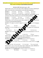 33  đề thi thử THPT QG chuyên long an   lần 1 