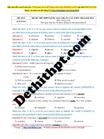 BỘ đề THI THPT QUỐC GIA CHUẨN cấu TRÚC bộ GIÁO dục môn tiếng anh file word có lời giải chi tiết đề  (9) 