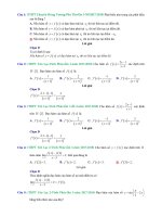 Trắc nghiệm đạo hàm có giải chi tiết trong các đề thi thử toán 2018 