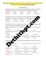 BỘ đề THI THPT QUỐC GIA CHUẨN cấu TRÚC bộ GIÁO môn tiếng anh   gv nguyễn quỳnh trang file word có lời giải chi tiết đề số (14) 