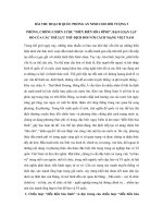 Bài thu hoạch bồi dưỡng kiến thức quốc phòng an ninh đối tượng 3 