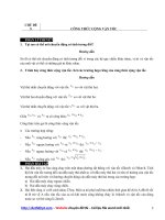 Chương 1 ôn tập kiểm tra vật lý 10    chủ đề 5 công thức cộng vận tốc 