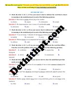 BỘ đề THI THPT QUỐC GIA CHUẨN cấu TRÚC bộ GIÁO môn tiếng anh   gv nguyễn quỳnh trang file word có lời giải chi tiết đề số (9) 