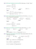 Trắc nghiệm lũy thừa, mũ và logarit trong các đề thi thử toán 2018 