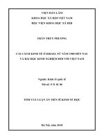 Cải cách kinh tế ở israel từ năm 1985 đến nay và bài học kinh nghiệm đối với việt nam tt