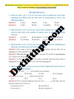 BỘ đề THI THPT QUỐC GIA CHUẨN cấu TRÚC bộ GIÁO môn tiếng anh   gv nguyễn quỳnh trang file word có lời giải chi tiết đề số (13) 