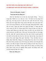 BÀI PHÁT BIỂU của LÃNH đạo học VIỆN tại lễ 