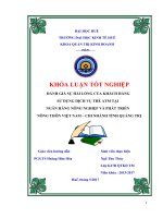 ĐÁNH GIÁ sự hài LÒNG của KHÁCH HÀNG KHI sử DỤNG DỊCH vụ THẺ ATM tại NGÂN HÀNG NÔNG NGHIỆP và PHÁT TRIỂN NÔNG THÔN VIỆT NAM – CHI NHÁNH TỈNH QUẢNG TRỊ 