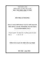 Tội lừa đảo chiếm đoạt tài sản trên địa bàn miền đông nam bộ tình hình, nguyên nhân và giải pháp phòng ngừa tt