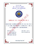 HOÀN THIỆN CHÍNH SÁCH xúc TIẾN hỗn hợp đối với sản PHẨM INTERNET tại CÔNG TY cổ PHẦN VIỄN THÔNG FPT – CHI NHÁNH HUẾ  