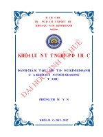 Đánh giá kết quả hoạt động kinh doanh của khách sạn four seasons tại huế 