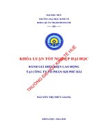 Đánh giá điều kiện lao động tại công ty cổ phần sợi phú bài 