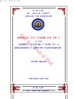 Nghiên cứu giá trị cảm nhận của khách hàng tại siêu thị co opmart huế 