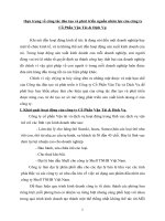 thực trạng về công tác đào tạo và phát triển nguồn nhân lực của công ty cổ phần vận tải  dịch vụ 