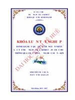 Đánh giá hiệu quả quản trị nguồn nhân lực tại trường đại học kinh tế  đại học huế thông qua chỉ số đo lường hiệu suất – KPI 