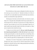 Đào tạo và phát triển nguồn nhân lực tại ngân hàng ngân hàng đầu tư và phát triển việt nam 