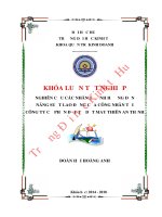 Nghiên cứu các nhân tố ảnh hưởng đến năng suất lao động của công nhân sản xuất trực tiếp tại công ty cổ phần đầu tư dệt may thiên an thịnh  
