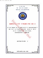 Đẩy mạnh hoạt động cho vay đối với doanh nghiệp vừa và nhỏ tại ngân hàng thương mại cổ phần đầu tư và phát triển việt nam   chi nhánh thừa thiên huế 