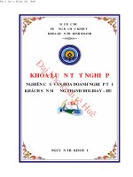 Nghiên cứu văn hóa doanh nghiệp tại khách sạn mường thanh holiday – huế