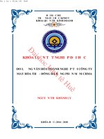 Đo lường văn hóa doanh nghiệp tại công ty may hòa thọ   đông hà bằng phần mềm CHMA 