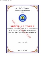 Nghiên cứu hành vi sau khi mua của khách hàng đối với dịch vụ truyền hình FPT play HD tại công ty cổ phần viễn thông FPT  chi nhánh huế 