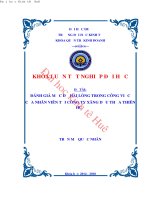 Đánh giá mức độ hài lòng trong công việc của nhân viên tại công ty xăng dầu thừa thiên huế 