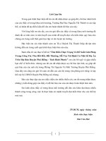 Tìm hiểu thực trạng và đề xuất giải pháp trong công tác thu hồi đất, bồi thường, hỗ trợ tái định cư một số dự án trên địa bàn huyện phú riềng   tỉnh bình phước