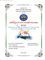 Nghiên cứu các yếu tố tạo động lực làm việc cho nhân viên tại công ty cổ phần liên minh 