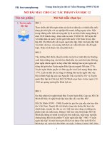 MỞ BÀI MẪU CHO CÁC TÁC PHẨM VĂN HỌC 12