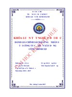 Đánh giá chính sách đãi ngộ nhân sự tại công ty cổ phần xây dựng công trình 525