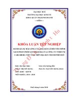 Đánh giá sự hài lòng của nhà bán lẻ đối với chính sách phân phối sản phẩm bia của công ty TNHH TM CARLSBERG việt nam trên địa bàn thành phố huế  