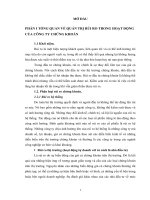 Tiểu luận cao học quản trị tổ chức tài chính phi ngân hàng