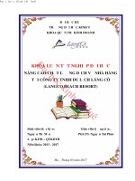 Nâng cao chất lượng dịch vụ nhà hàng tại công ty TNHH du lịch lăng cô (langco beach resort) 