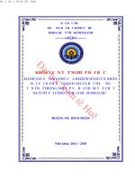 Đánh giá sự hài lòng của khách hàng cá nhân đối với dịch vụ giám định và bồi thường tổn thất trong nghiệp vụ bảo hiểm vật chất xe ô tô tại công ty bảo hiểm PJICO huế 