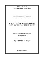Nghiên cứu ứng dụng thuật toán tối ưu bầy đàn vào hệ thống gợi ý