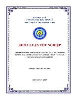 Giải pháp phát triển dịch vụ bán lẻ tại ngân hàng thương mại cổ phần đầu tư và phát triển việt nam   chi nhánh bắc quảng bình 